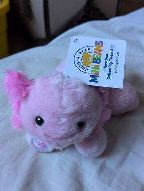Build A Bear Mini Beans Axolotl Small Fry Plush WITH TAGS Stuffed Animal 2025